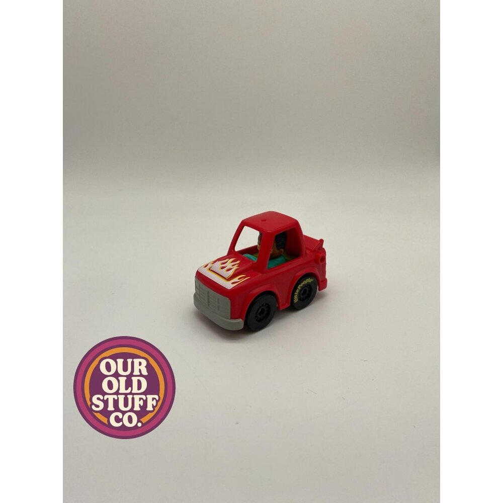 Fisher-Price Little People Wheelies Red Truck with Flames: Preschool Pretend Pla